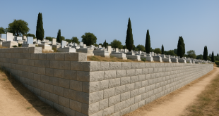 קירות תומכים בית עלמין